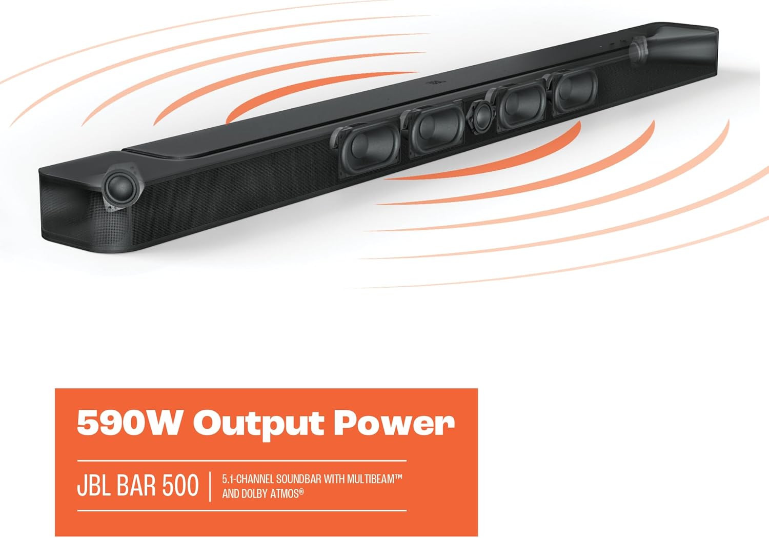 🔥Last Day Limited Time Sale - JBL Bar 500: 5.1-Channel soundbar with MultiBeamTM and Dolby Atmos®