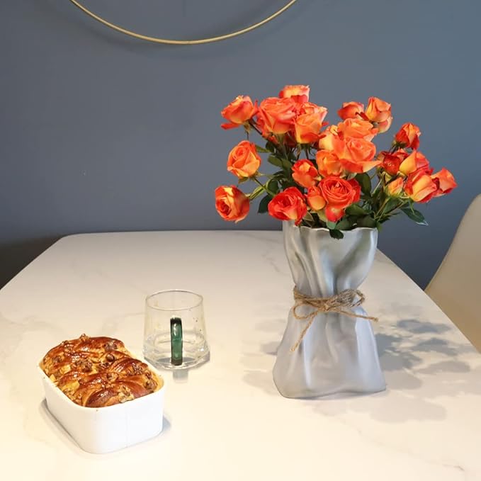 Creative Bag - Imitation Shaped Glass Vase: Unique Texture, Adding Natural Freshness to Home