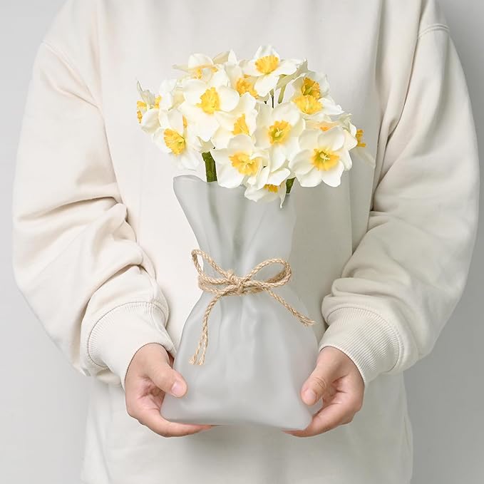 Creative Bag - Imitation Shaped Glass Vase: Unique Texture, Adding Natural Freshness to Home