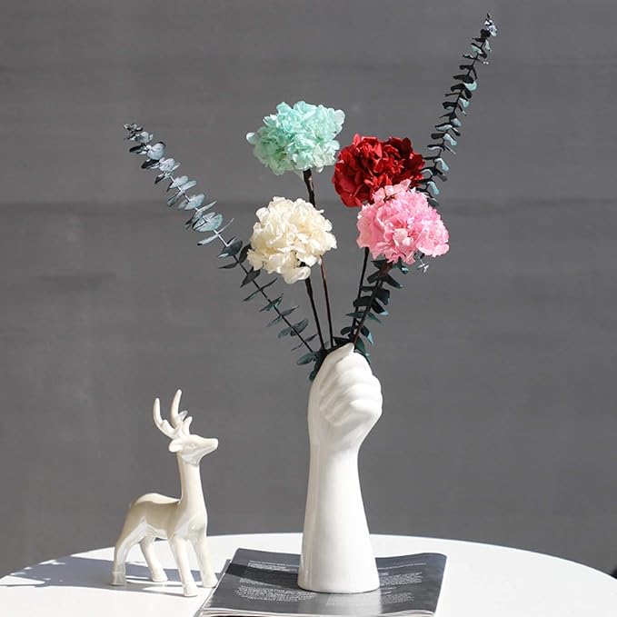 Creative Palm - Shaped Ceramic Vase: Full of Artistry, Adding Unique Charm to the Space