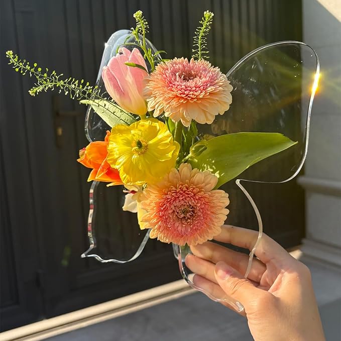 Creative Butterfly - Shaped Transparent Vase: Agile Design, Injecting Artistic Vitality into the Space